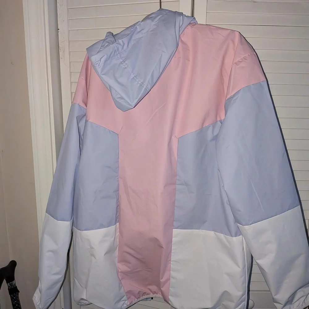Unisex Pastel Colorblock Jacket.